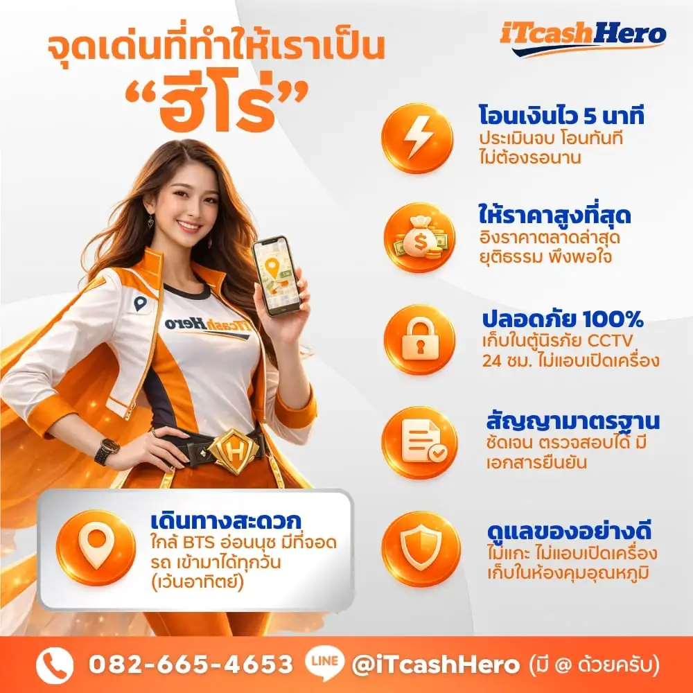 ทำไมต้องเลือกรับฝาก iPhone กับ iTCashHero อ่อนนุช — ระบบปลอดภัย ให้ยอดสูง